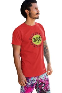 Power Full Fitness,(BG Green), Round Neck Gym Tshirt (Red Tshirt) - Clothes for Gym Lovers - Suitable for Gym Going Person - Foremost Gifting Material for Your Friends and Close Ones