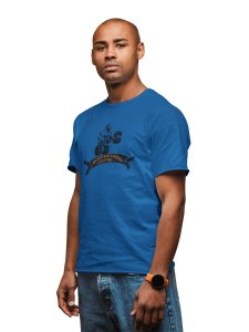 Body Building Center, (BG Black), Round Neck Gym Tshirt (Blue Tshirt) - Clothes for Gym Lovers - Suitable for Gym Going Person - Foremost Gifting Material for Your Friends and Close Ones