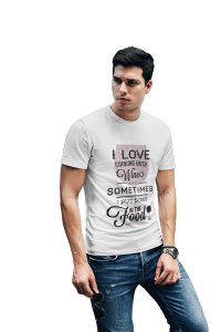 Sometimes i put some in the foodprinted White T-shirts - Men's stylish clothing - Cool tees for boys