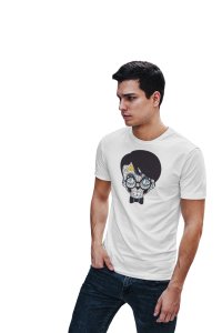 Skull Illustration Graphic tees White- printed T-shirts - Men's stylish clothing - Cool tees for boys