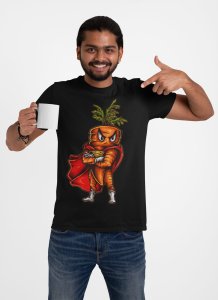 Super carrot -round crew neck cotton tshirts for men