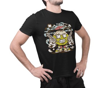 Rebel Coconut -round crew neck cotton tshirts for men