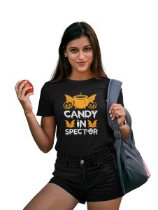 Candy in Spector, pumpkin - Printed Tees for Women's -designed for Halloween