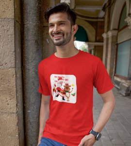 Happy Santa: Best Printed T-shirt (Red) Best Gift For Kids