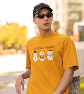 Small Gift : Unique Printed T-shirt (Yellow) Best Gifts For Secret Santa