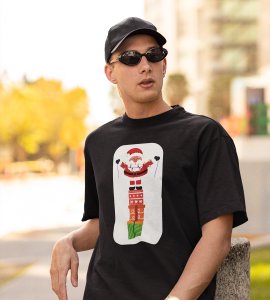 Santa On His Gifts : Best Santaclaus Printed T-shirt (Black) Best Gift For Secret Santa