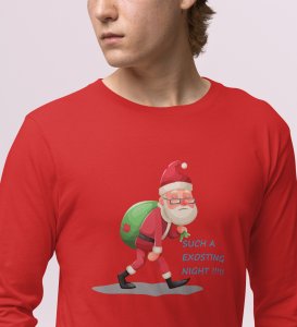 How Was Your Christmas: Best DesignedFull Sleeve T-shirt Red Amazing Gift For Secret Santa