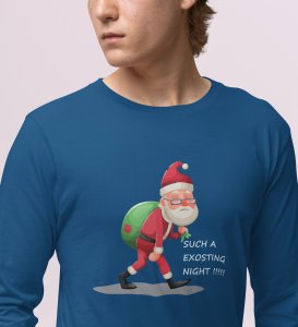 I Am Coming: Best DesignedFull Sleeve T-shirt Blue Perfect Gift For Secret Santa