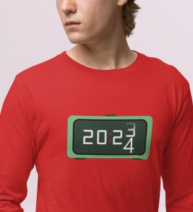 Busy Reindeer: Best DesignerFull Sleeve T-shirt Red Best Gift For Boys Girls