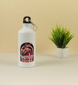 Anjaneyasana Power Pose with Bold Arch Design Aluminium Printed Sipper Bottle 600ml