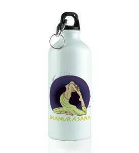 Dhanurasana Flexibility Flow Yoga Art Aluminium Printed Sipper Bottle 600ml