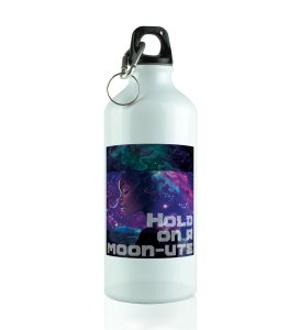 Hold on a Moon-ute Galaxy Girl Aluminium Printed Sipper Bottle 600ml
