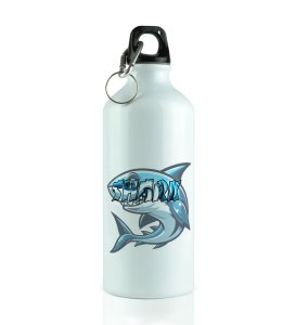 Ocean Beast Shark Attack Themed Aluminium Printed Sipper Bottle 600ml