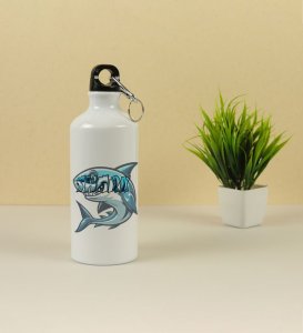 Ocean Beast Shark Attack Themed Aluminium Printed Sipper Bottle 600ml