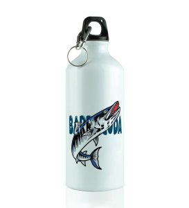Wild Ocean Barracuda Power Aluminium Printed Sipper Bottle 600ml