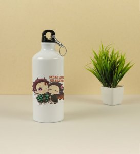 Cutest Sister Anime Duo Design Aluminium Printed Sipper Bottle 600ml