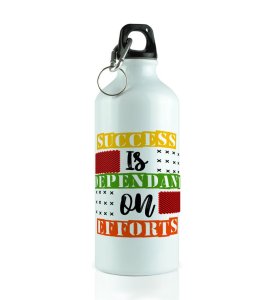Success and Effort Go Together Quote Aluminium Printed Sipper Bottle 600ml