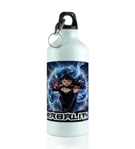 Strong Female with Lightning Aura Aluminium Printed Sipper Bottle 600ml
