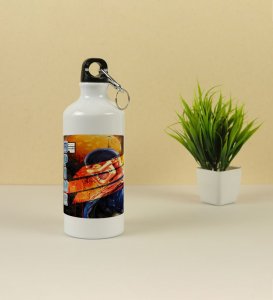 Intense Masked Fighter in Flames Aluminium Printed Sipper Bottle 600ml