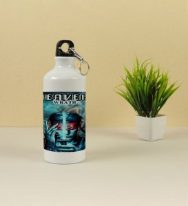 Mystery Fighter with Glowing Sword Aluminium Printed Sipper Bottle 600ml