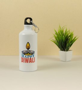 Diwali Lights Inspired Festive Thirsty Lights Aluminium Printed Sipper Bottle 600ml
