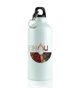 Colorful Firecracker Swirl Design for Festive Joy Aluminium Printed Sipper Bottle 600ml
